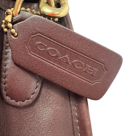 Vintage Coach Walnut Brown Court Crossbody Bag 9870 - Picture 8 of 15
